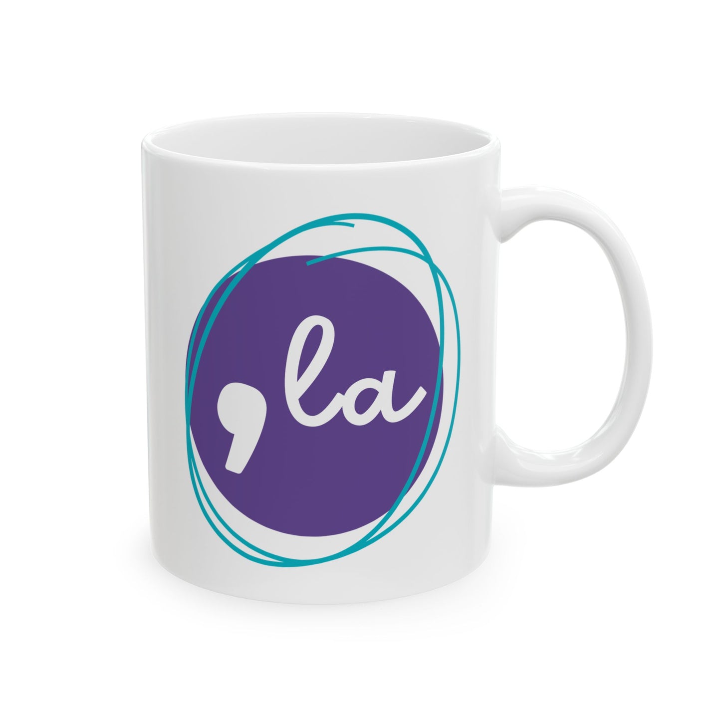 Comma La Purple Mug, (11oz, 15oz)