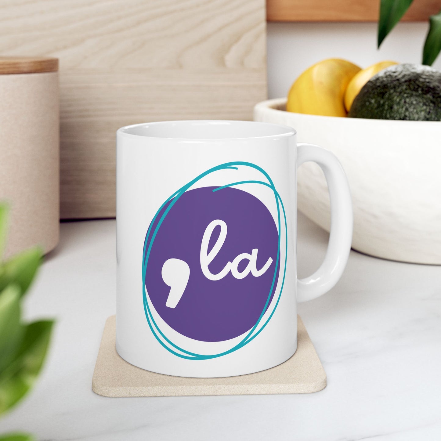 Comma La Purple Mug, (11oz, 15oz)