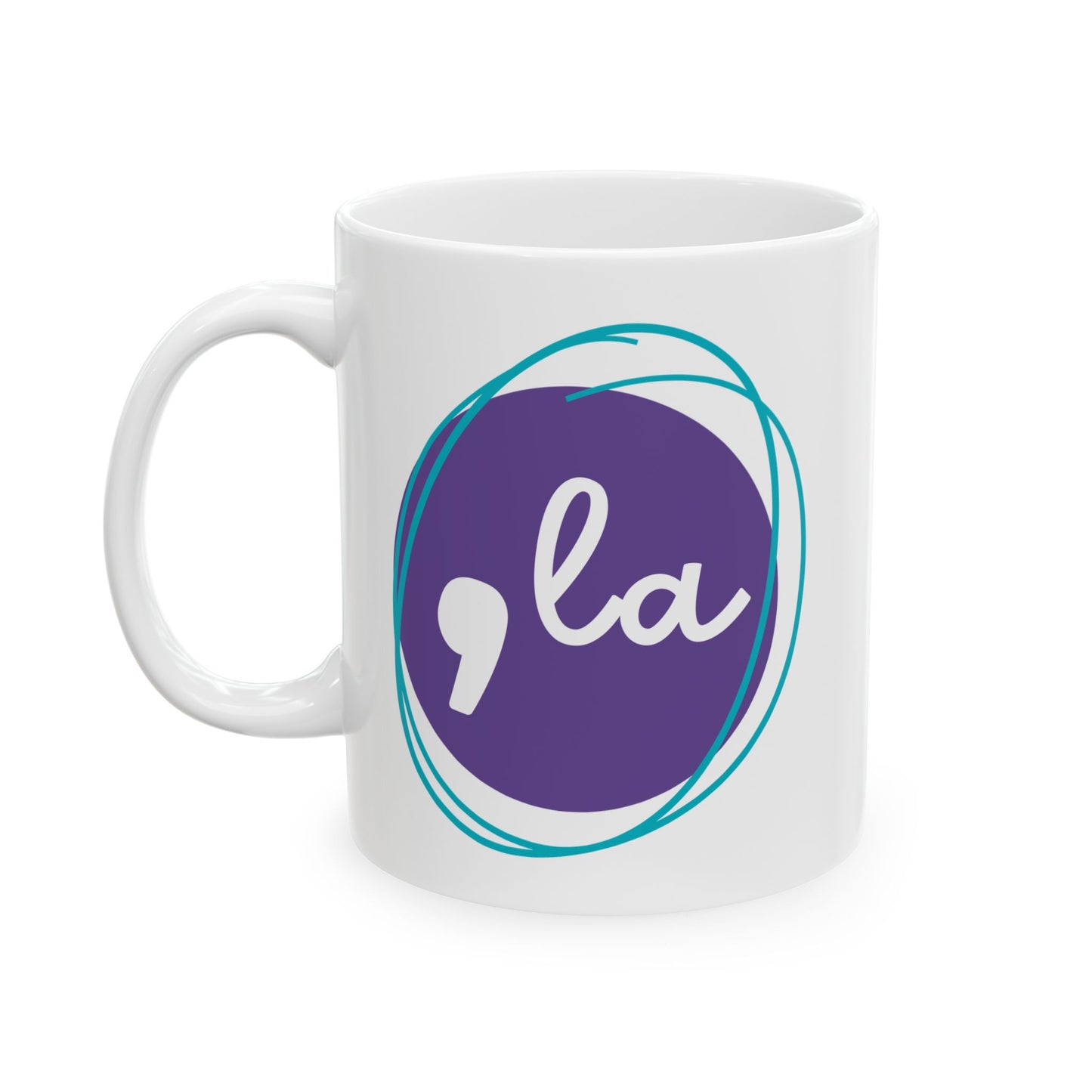 Comma La Purple Mug, (11oz, 15oz)