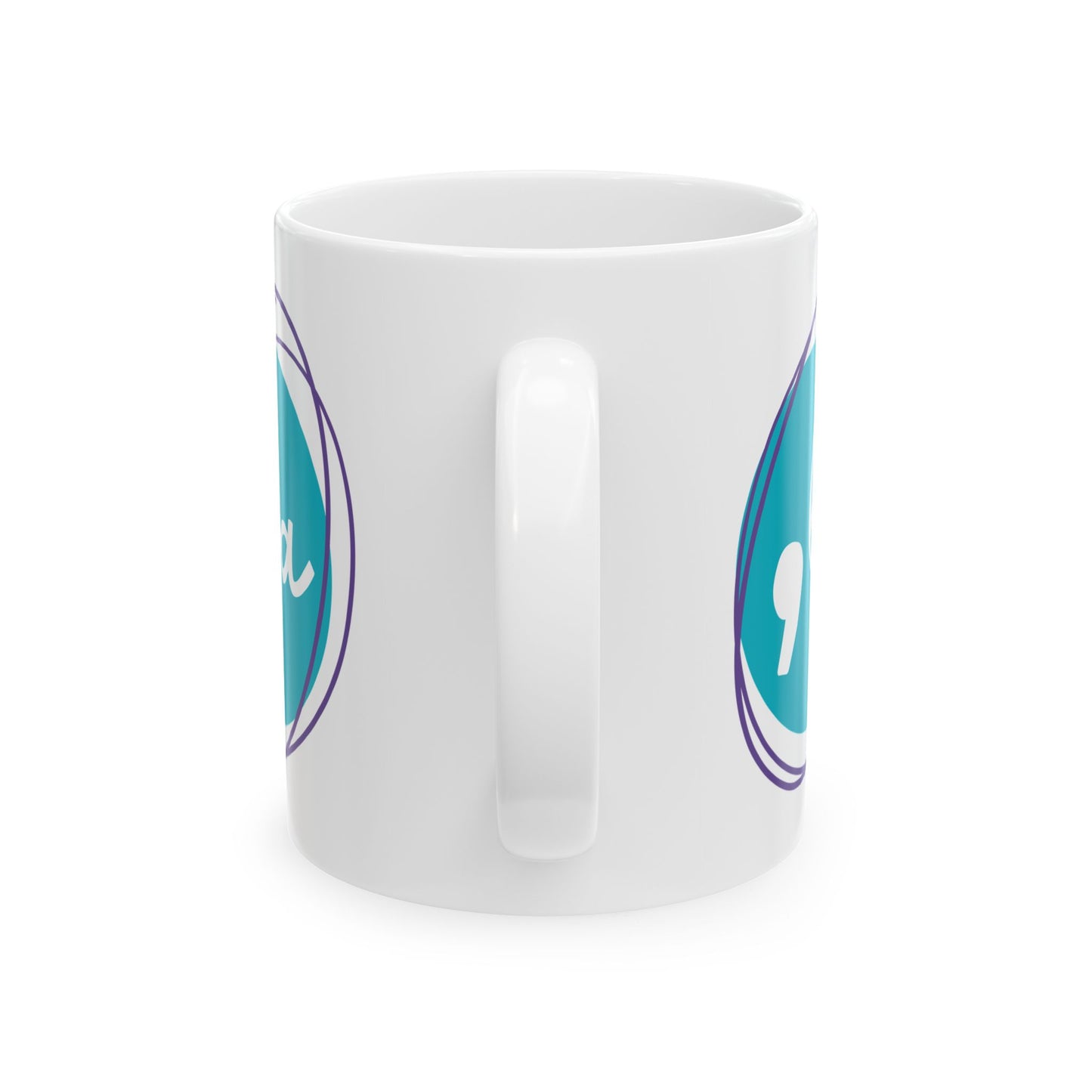 Comma La Teal Mug, (11oz, 15oz)