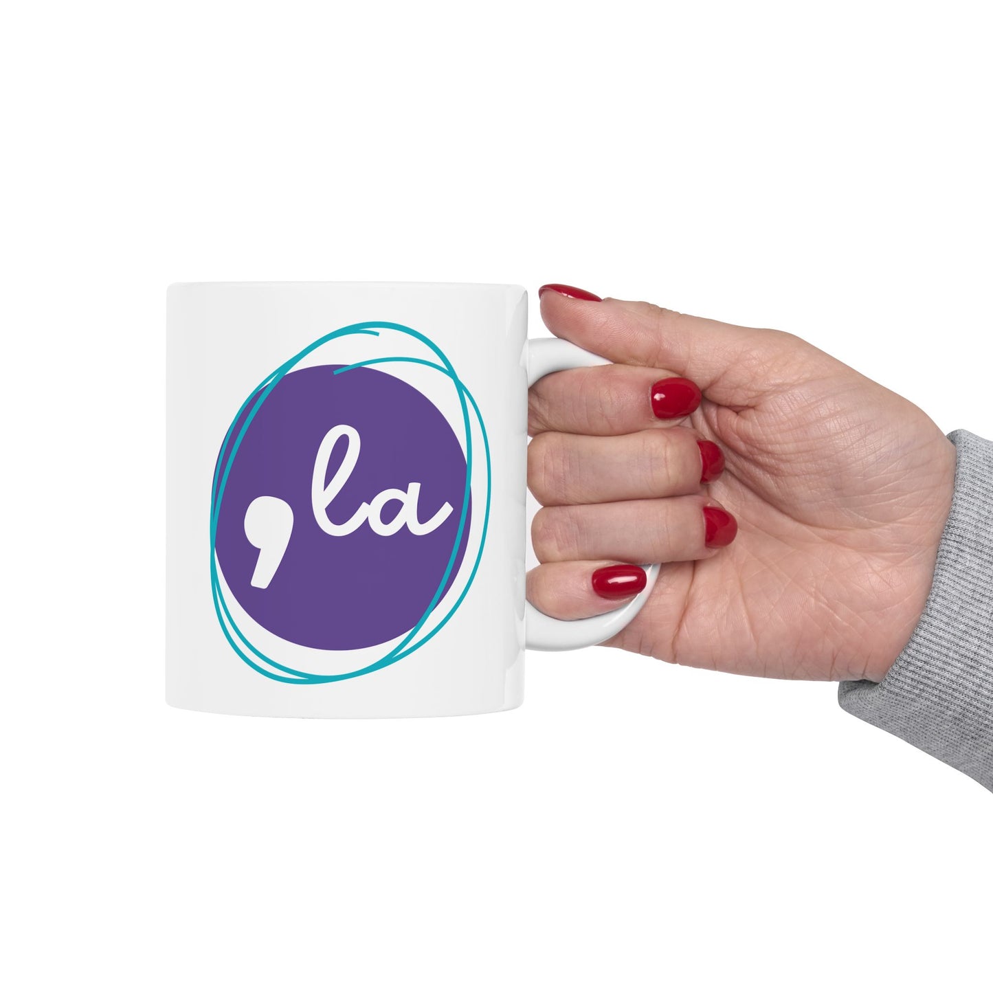 Comma La Purple Mug, (11oz, 15oz)